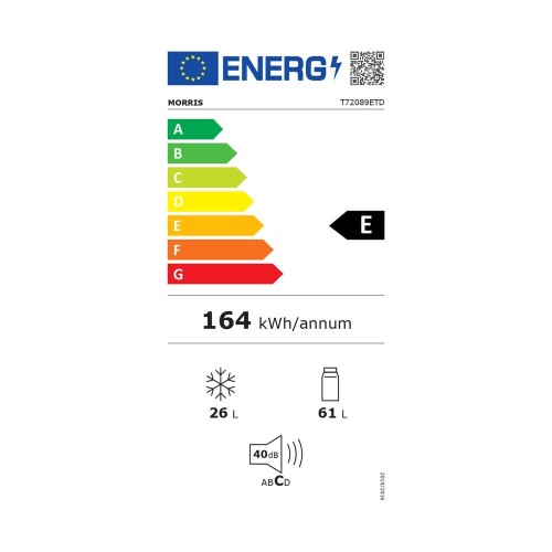 FRIDGE FREESTANDING  T72089ETD (ΔΙΠΟΡΤΟ / 83.7x47 / E / INOX)